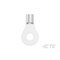 Te Connectivity Ring Terminal, #6 Stud Size, 16 AWG, Bare Insulated 34121 - alternate 5